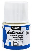 Pebeo Setacolor Opaque Shimmer Paint 45 ml. - 44 Pearl