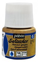 Pebeo Setacolor Opaque Shimmer Paint 45 ml. - 45 Gold