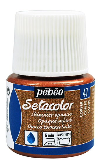 Pebeo Setacolor Opaque Shimmer Paint 45 ml. - 47 Copper