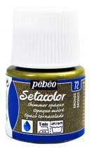 Pebeo Setacolor Opaque Shimmer Paint 45 ml. - 72 Bronze
