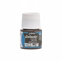 Pebeo Setacolor Opaque Textile Paint - Suede Effect - Brown