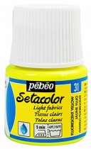 Pebeo Setacolor Textielverf voor Lichte Stoffen 45 ml. - 31 Fluo Geel
