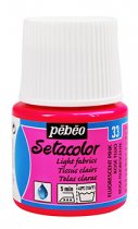 Pebeo Setacolor Textielverf voor Lichte Stoffen 45 ml. - 33 Fluo Roze