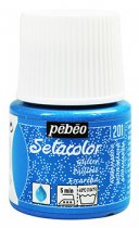Pebeo Setacolor Textielverf voor Lichte Stoffen 45 ml. - Glitter Aquamarijn