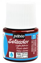Pebeo Setacolor Tissus Clairs 45 ml. - 23 Rouge d’Orient