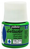Pebeo Setacolor Tissus Clairs 45 ml. - 27 Vert lumière