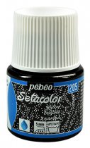 Pebeo Setacolor Tissus Clairs Pailleté 45 ml. - Onyx