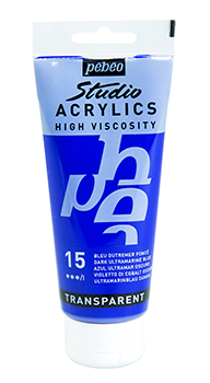 Pebeo Studio Acrylics 100 ml. - 15 Dark Ultramarine Blue