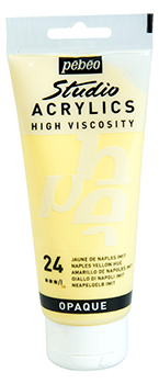 Pebeo Studio Acrylics 100 ml. - 24 Naples yellow hue
