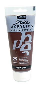 Pebeo Studio Acrylics 100 ml. - 29 Burnt Umber