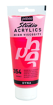 Pebeo Studio Acrylics 100 ml. - 354 Iridescent Red Blue