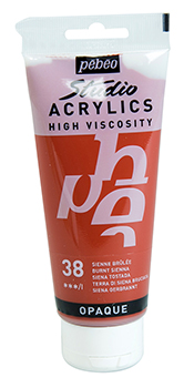 Pebeo Studio Acrylics 100 ml. - 38 Burnt Sienna