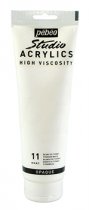 Pebeo Studio Acrylics 250 ml. - Titanium White