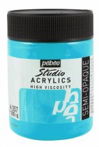 Pebeo Studio Acrylics 500 ml. - Iridescent Blue-Green