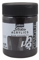 Pebeo Studio Acrylics 500 ml. - Mars Black
