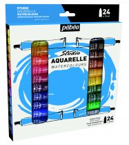 Pebeo Studio Aquarelles 12 ml. - Ensemble de 24