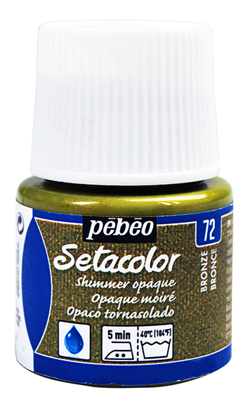Pebeo Setacolor Opaque Shimmer Paint 45 ml. - 75 Chocolate Chip