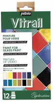 Pebeo Vitrail Glasverf Discovery Collection 12 x 20 ml.