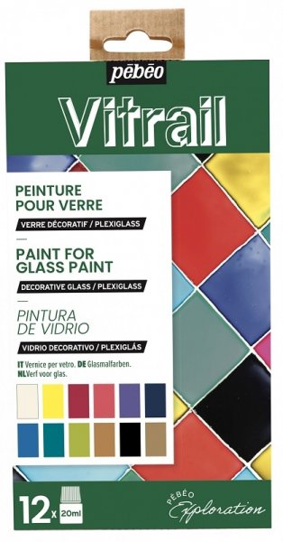 Pebeo Vitrail Discovery Collection 12 x 20 ml.