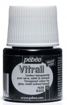 Pebeo Vitrail Peinture Pour Verre Transparent - 15 Noir