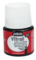 Pebeo Vitrail Peinture Pour Verre Transparent - 26 Pourpre