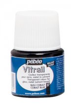 Pebeo Vitrail Peinture Pour Verre Transparent - 37 Bleu Cobalt