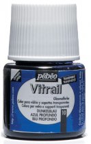 Pebeo Vitrail Transparante Glasverf 45 ml. - 10 Diep Blauw