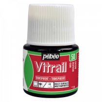 Pebeo Vitrail Transparent Glass Paint - 50 Red