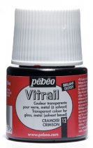 Pebeo Vitrail Transparent Glass Paint - 12 Crimson