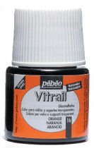 Pebeo Vitrail Transparent Glass Paint - 16 Orange