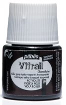 Pebeo Vitrail Transparent Glass Paint - 19 Red Violet