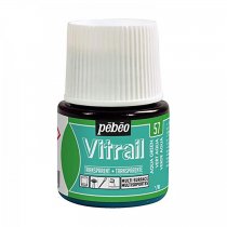 Pebeo Vitrail Transparent Glass Paint - 57 Aqua Green