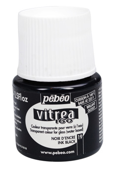 Pebeo Vitrea 160 - 19 Glossy Ink Black