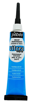 Pebeo Vitrea 160 Relief Outliner - 63 Turquoise
