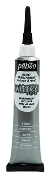 Pebeo Vitrea 160 Relief Outliner - 69 Pewter