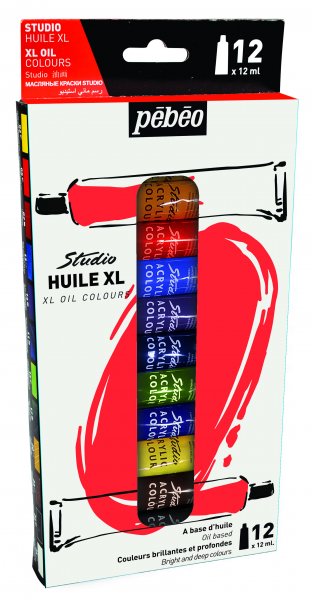 Pebeo XL Studio Oil paint Set 12 ml. - 12 Pack