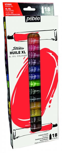 Pebeo XL Studio Oil Paint Set 12 ml. - 18 Pack