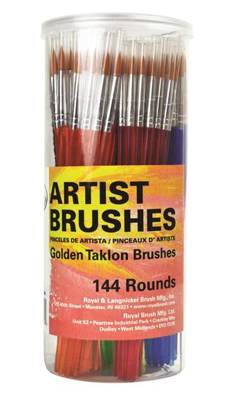 R&L Artist Golden Taklon Round - 144 Canister Pack