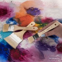 R&L Goat Hair Flat Brush Set (Soft) - 3 Pack