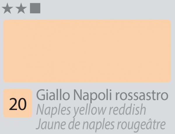 Divolo Accademia Oil Paint 20 ml. - Naples Yellow Reddish
