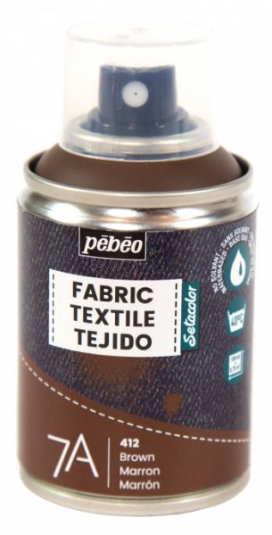 Pebeo Aerosol Water-based Textile Paint 7A 100 ml. - Brown