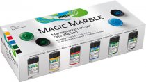 Peinture Marbrée Kreul Magic Marble Ensemble Couleurs de Base Standard Basic 6 x 20 ml.