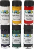 Kreul Magic Marble Marbling Paint Basic Colours 20 ml Set of 6