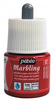 Peinture Pebeo Marbling 45 ml. - Vermillion