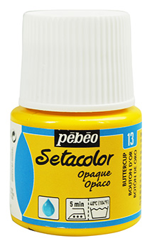 Pebeo Setacolor Opaque Textile Paint 45 ml. - 13 Buttercup