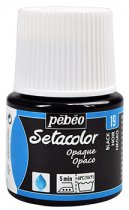 Peinture pour Textiles Pebeo Setacolor Opaque 45 ml. - 19 Noir