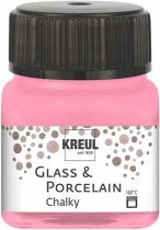 Peinture pour Verre et Porcelaine Kreul 20 ml. Crayeuse - Chalky Candy Rose