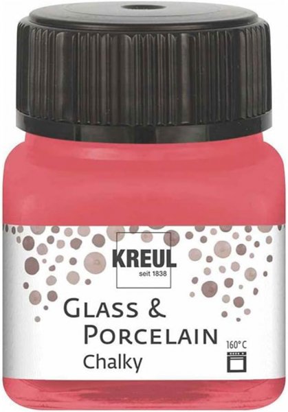 Kreul Glass & Porcelain Paint 20 ml - Chalky Cozy Red