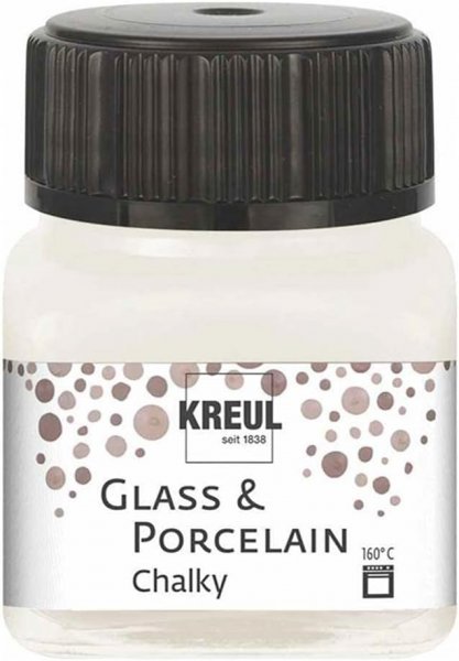 Kreul Glass & Porcelain Paint 20 ml - Chalky White Cotton