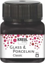 Peinture pour Verre et Porcelaine Kreul Classic 20 ml. Opaque - Black